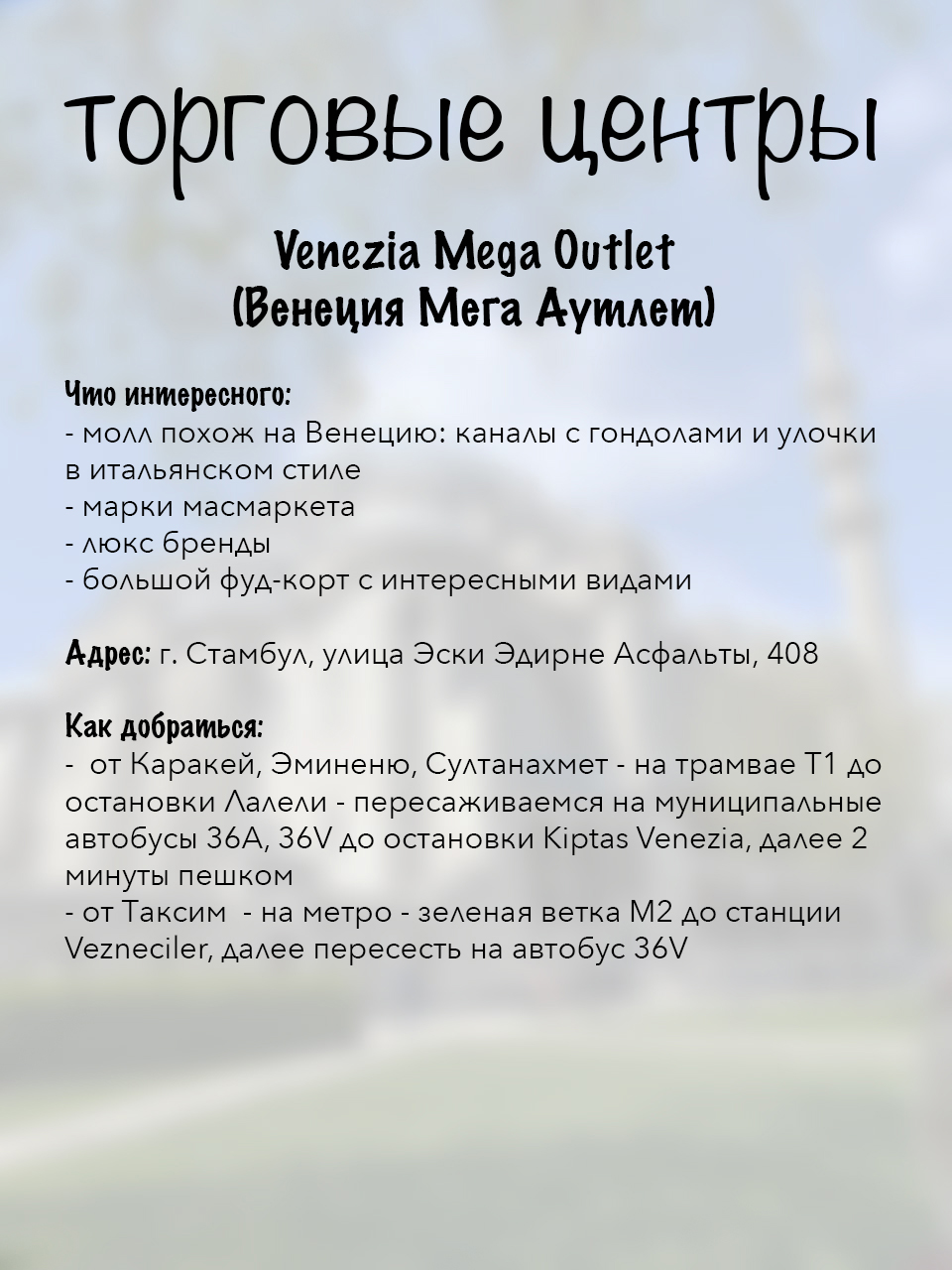 Стамбул шопінг