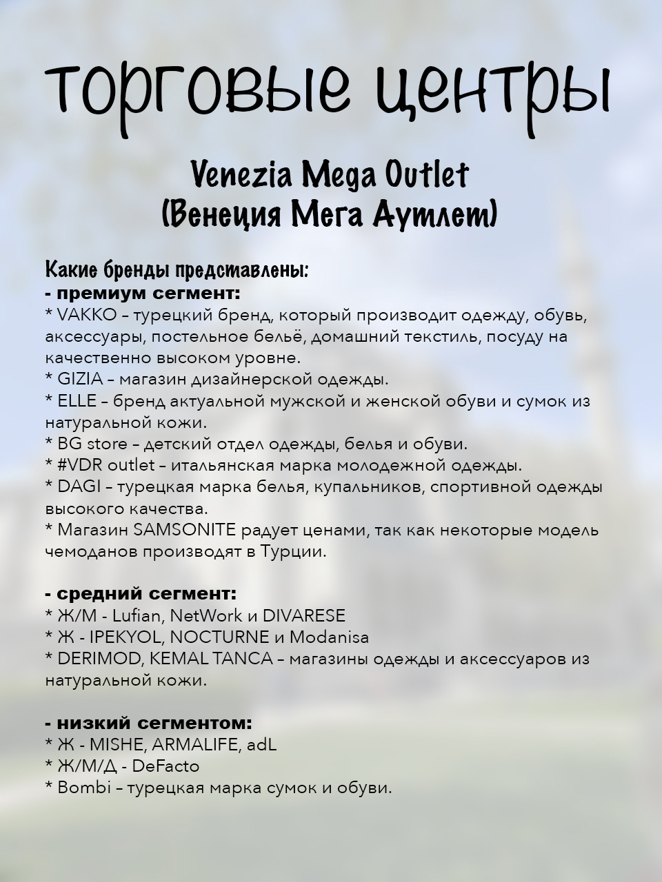 Стамбул шопінг